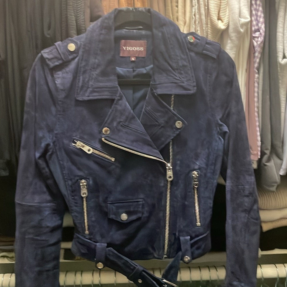 Vigoss Suede Moto Jacket - Picture 6 of 11